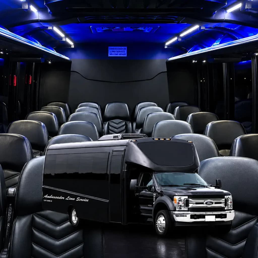 Ambassador Buses 36-passenger executive shuttle bus